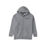 Floral Note Zip Up Grey Heather Hoodie - Image 2