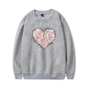 XPLR Web Heart Grey Sweatshirt
